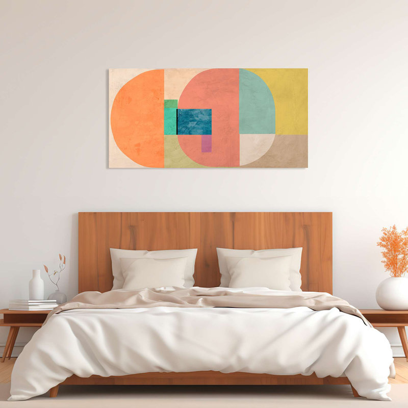Smiling Planets by Sonne Taylor - Wrapped Canvas Print, 35cm H x 70cm W x 4cm D