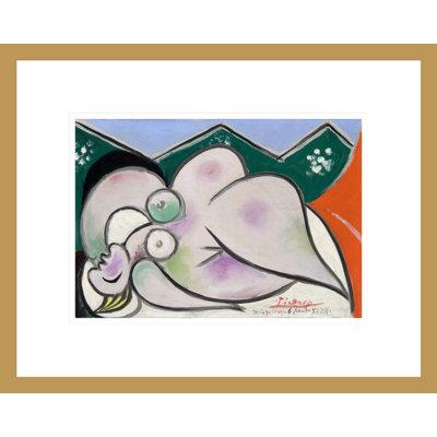 «Reclining Woman» par Pablo Picasso, impression giclée sur cadre