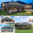 10x20 Canopy Tent, Heavy Duty Pop up Canopy with Sidewalls, Waterproof Easy Setup Canopy with Mosquito Netting, Outdoor Instant Screen Tents for Parties, Wedding, Backyard with Carry Bag-98674721