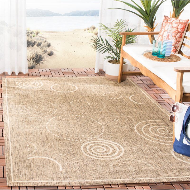 Herefordshire Performance Geometric Indoor/Outdoor Area Rug, Rectangle 5'3" x 7'7"