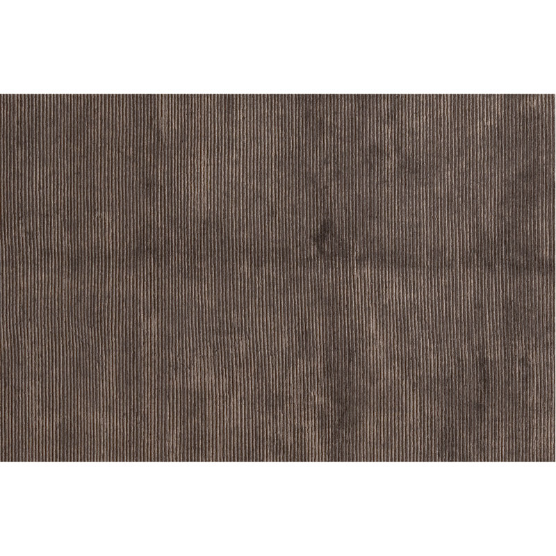 Tapis brun foncé noué à la main, Rectangle 4 pi x 6 pi