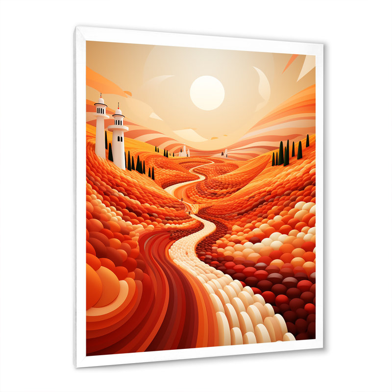 Orange River Reverence Dream 1, Cadre simple blanc, H 44 po x l 34 po x P 1,5 po