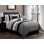 Ensemble d'édredon moderne & contemporain en microfibre beige de 7 articles Luxury Bedding Collection