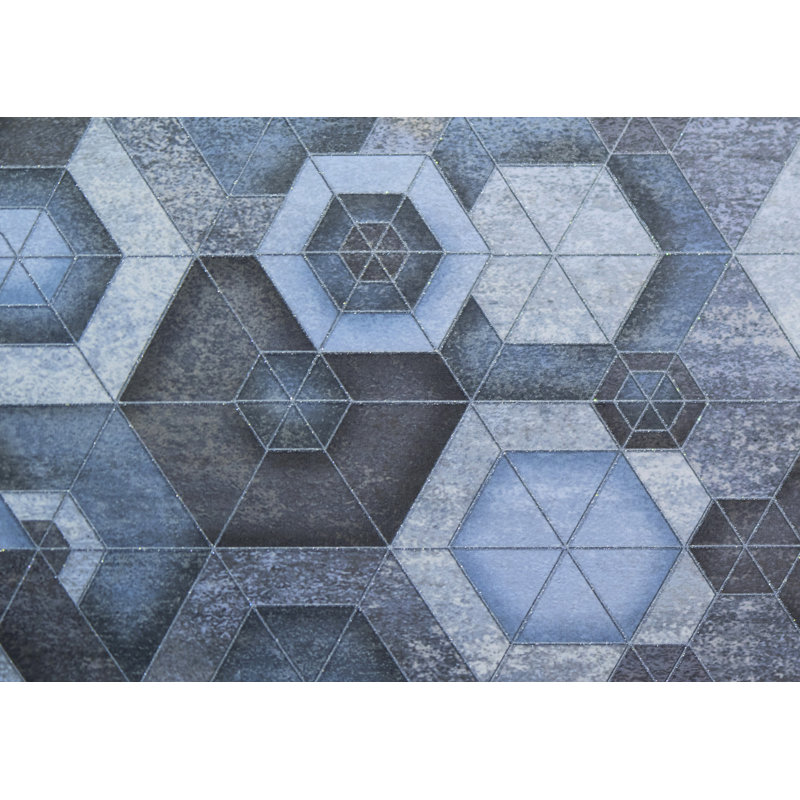 Fuensanta Geometric Area Rug, Rectangle 155 x 230cm