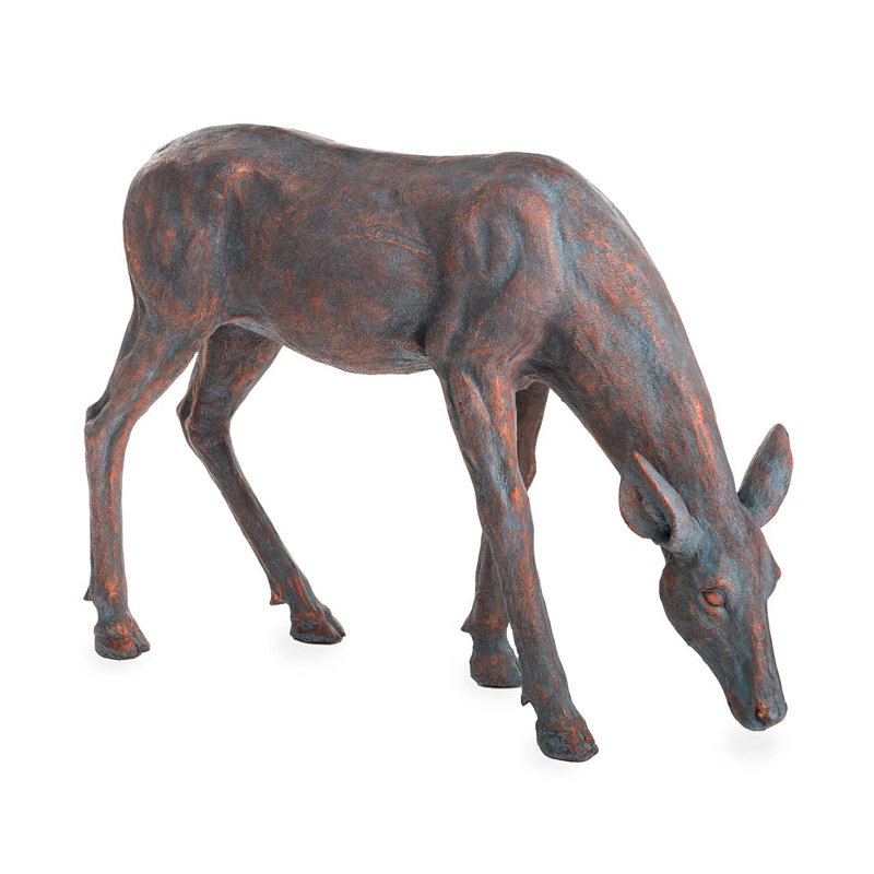 Statue de jardin en fibre de verre doe