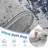 Modern Abstract Neutral Washable Non-Slip Low-Pile Area Rug in Blue Grey Brown, 8' x 10'