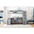Gray Full Size Loft Bed With 7 Drawers, 2 Shelves And Desk - Construction A Weight Capacity Of 220 Lbs On Upper In Desk, Pinewood Frame For Maximum Stability