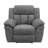 Cassandre Upholstered Glider Recliner Charcoal-850973031-850973025