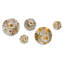 Billie - Ensemble abstrait d'art mural rond glamour de 5