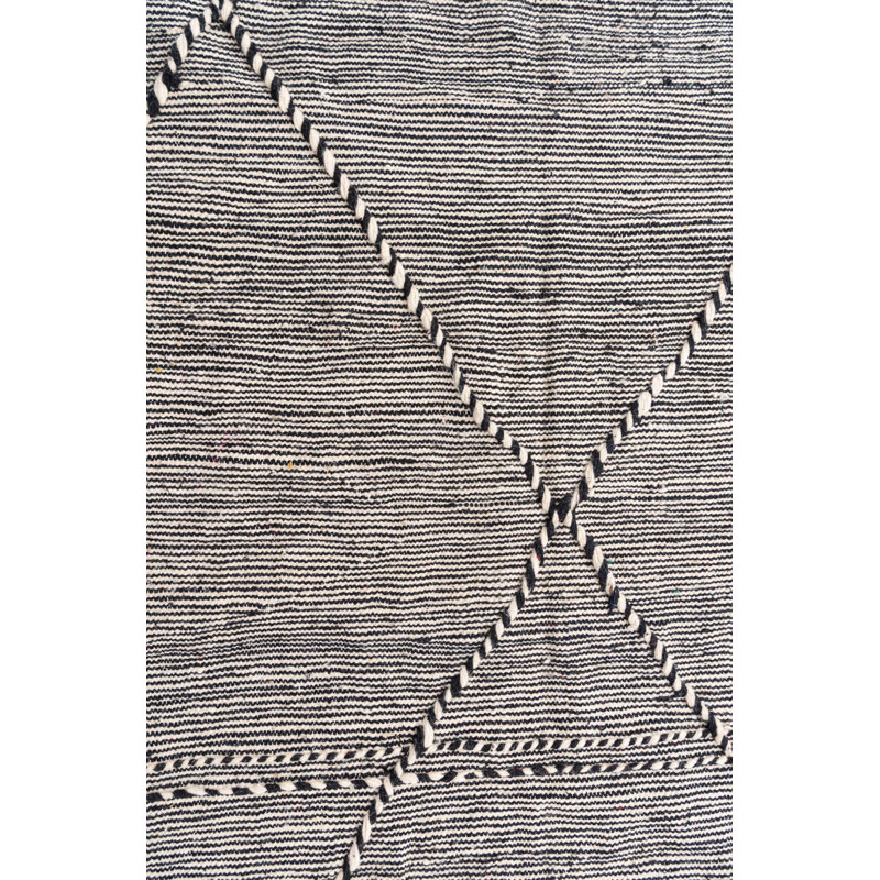 Tapis noir et blanc Orpheus