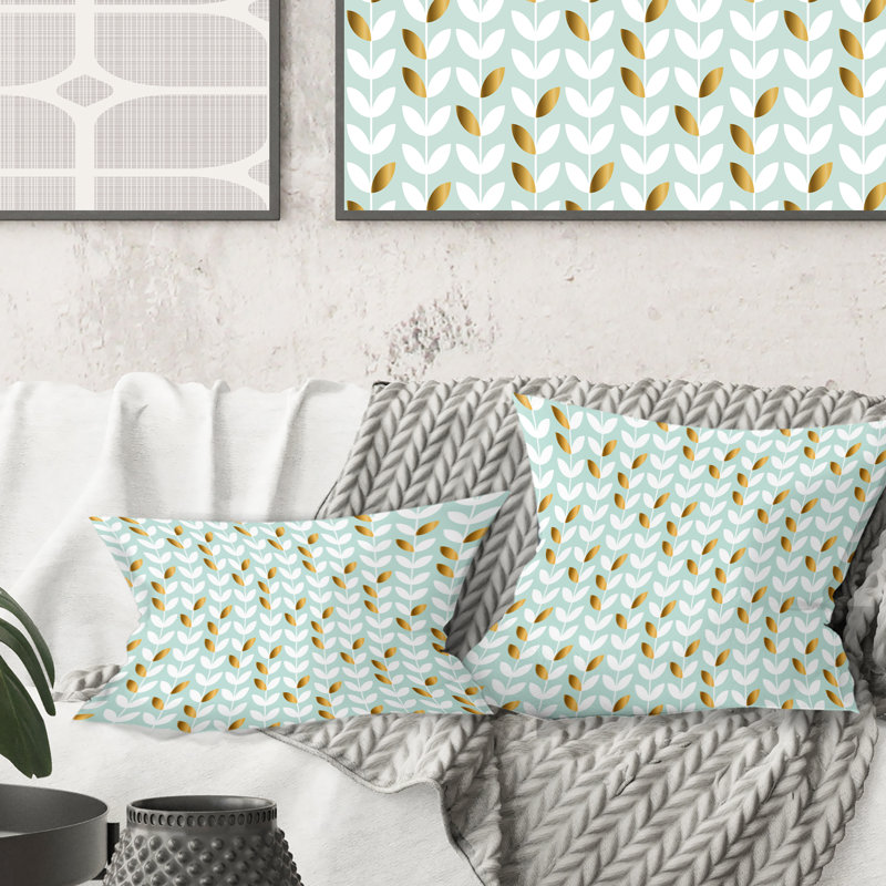 Coussin Golden Foliage X, 18 po x 18 po