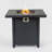 28-inch Iron Square Propane Fire Pit Table-645014543