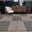 Wool Geometric Area Rug in Beige