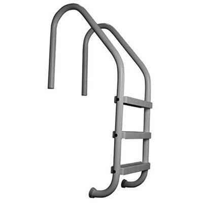 Saftron 3 Rung Step Ladder Inground Pool Handrail w/Polymer Finish