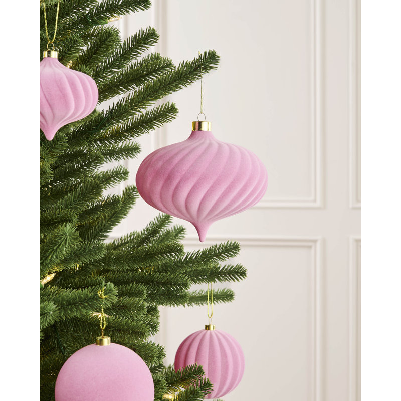 15cm Polystyrene Bauble, 15 cm H x 15 cm W x 15 cm D, Pink