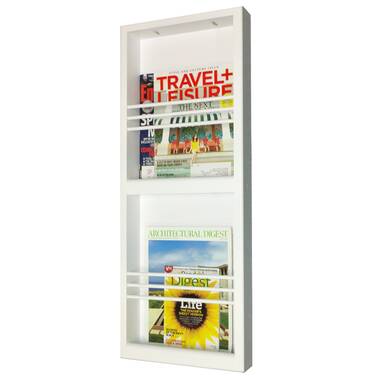 Monterey-17 Combination Toilet Paper Holder Recessed Magazine Rack