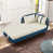 Polyuréthane bleu et velours beige