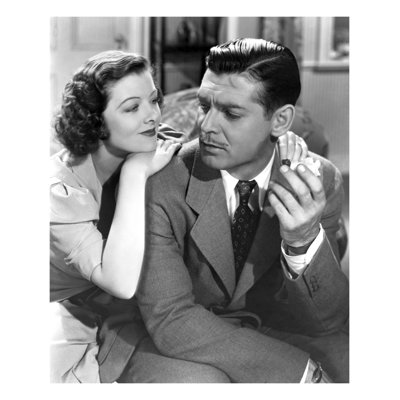 " Clark Gable Looking At Myrna Loy "