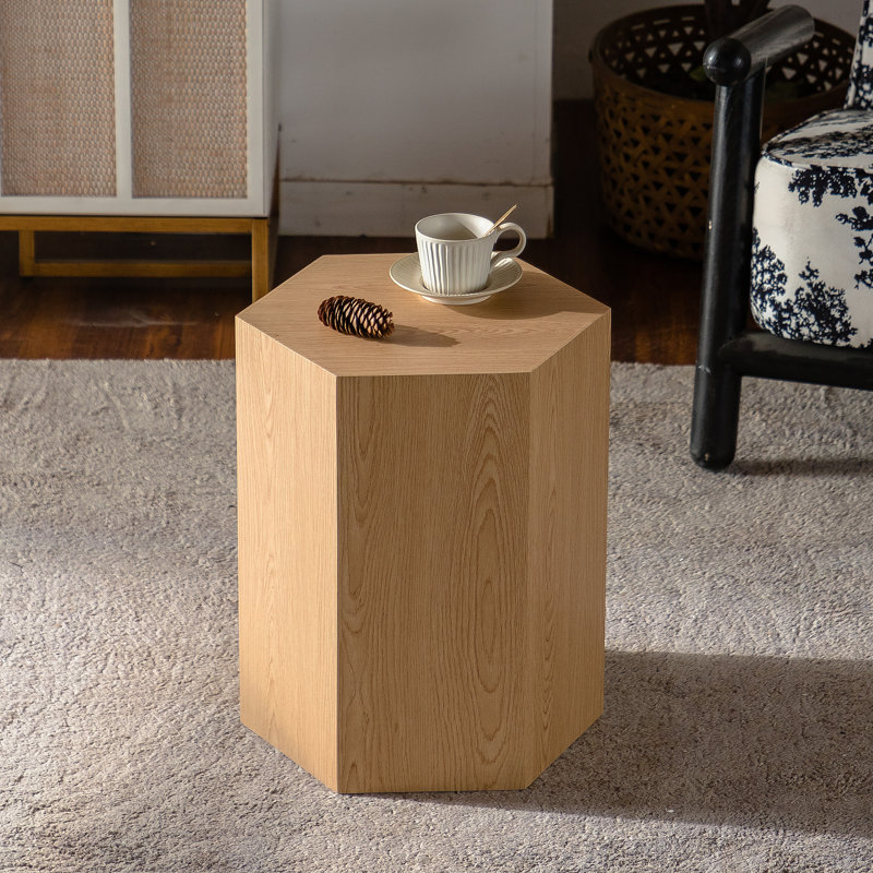 Table basse Hexagon MDF, Natural