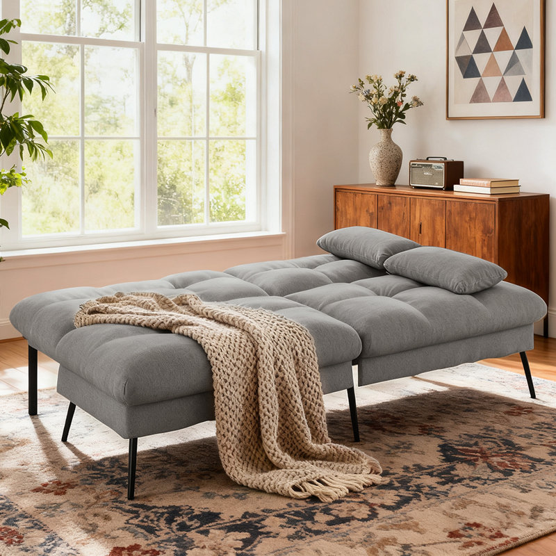 Fabric Sofa Bed, Grey