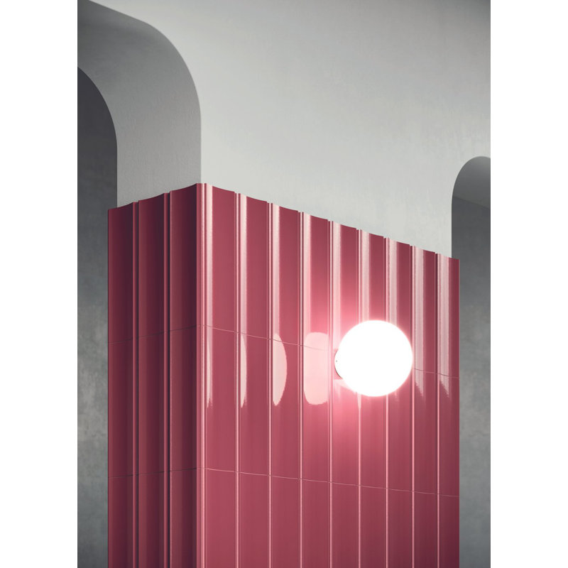 Flute Clay 6X18 Matte, Bordeaux Glossy