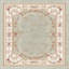 Tapis oriental beige en polyester tissé à plat Alston-1941141170