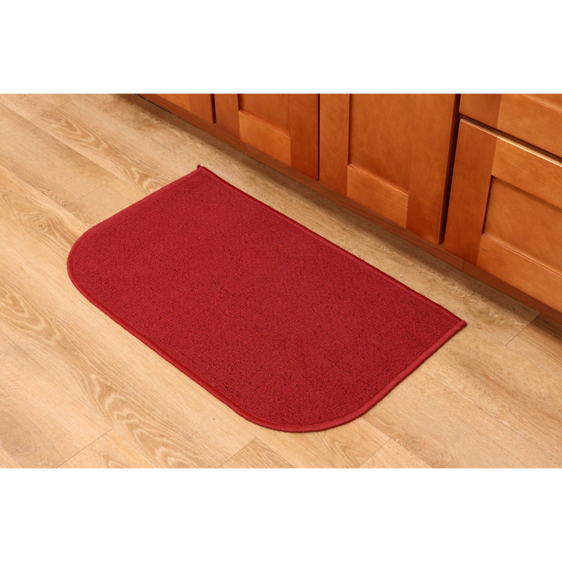 Tapis de cuisine en forme de D The Sloppy Chef, Rouge