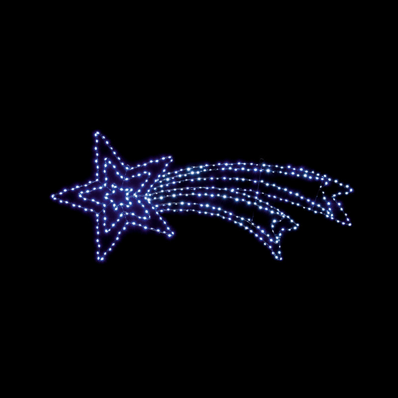 Twinkling Shooting Star Silhouette