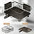 Large Capacity Dish Drying Rack with 2 Utensil Holders, Black
