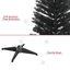 Arbre de Noël artificiel noir avec 294 extrémités de branches réalistes et support en plastique-420812434