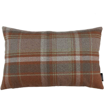 Plaid Wool Blend Pillow Cover