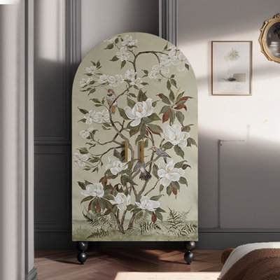 Modern simple two-door art wardrobe