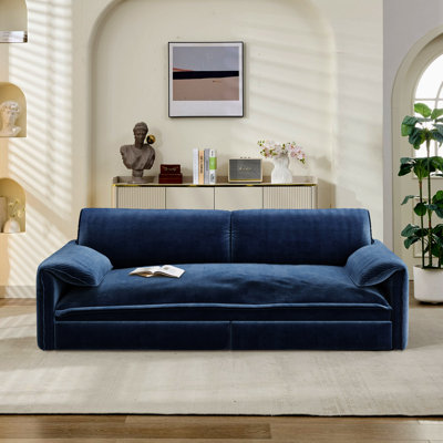 3-in-1 Convertible Sofa Bed Queen Size, Pull Out Sleeper Sofa with Adjustable Backrest, Modern Convertible Couch for Living Room, Apartment & Small Space