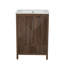 Meuble-lavabo simple de 24 pouces avec lavabo en céramique, portes texturées et pieds en pin, rangement à 1 tiroir et porte à fermeture en douceur-1525873796