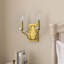 Gamages 2-Light Steel Wall Sconce Candle Wall Light