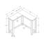 Narrow Entryway Table Console, Taupe Accent Corner For Bedroom Living Room, Modern Stable Construction Console Bedroom, Solid