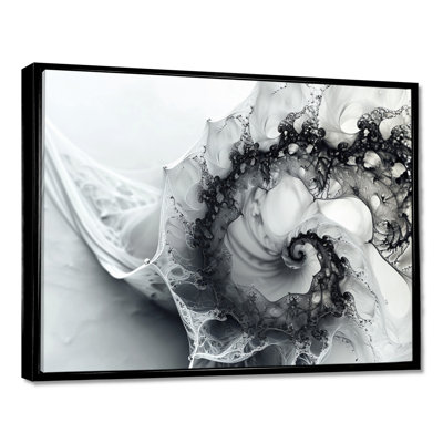 Fractale spirale noire et blanche