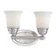 Éclairage pour salle de bain 2 lumières Bella - nickel brossé 13 po de large Bella-128949244