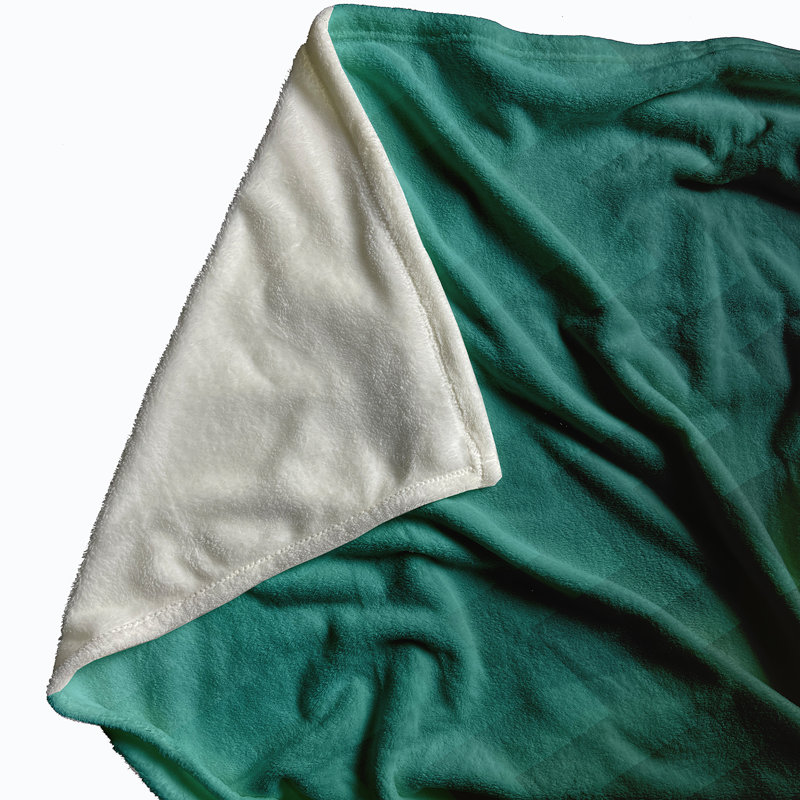 Depth Perception Throw Blanket, 60" L x 50" W, Jade (Aqua)