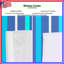 Rideaux à rayures bleues et transparents - 1 panneau-30433460-30433458