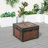 24" H X 34.6" W Outdoor Square Propane Fire Pit Table