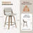 Modern 26" Swivel Counter Stool Upholstered Seat With Sturdy Wood Frame-1277532266