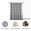  Rideau de salle de bain en lin Block Block | Fibre naturelle | Panneau de douche Boho Chic, Shehjan, mauve-493856221