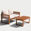 Chaise 2 places avec table basse Aira