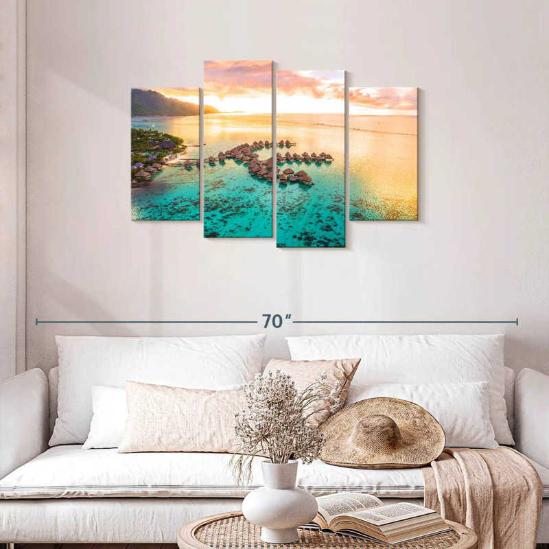 Lilie Moorea, pavillons flottants, H 27 po x l 43 po