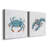 " Bubbly Blue Crab " 2 Piece Art Color Photography Print-1287285450-1287285448