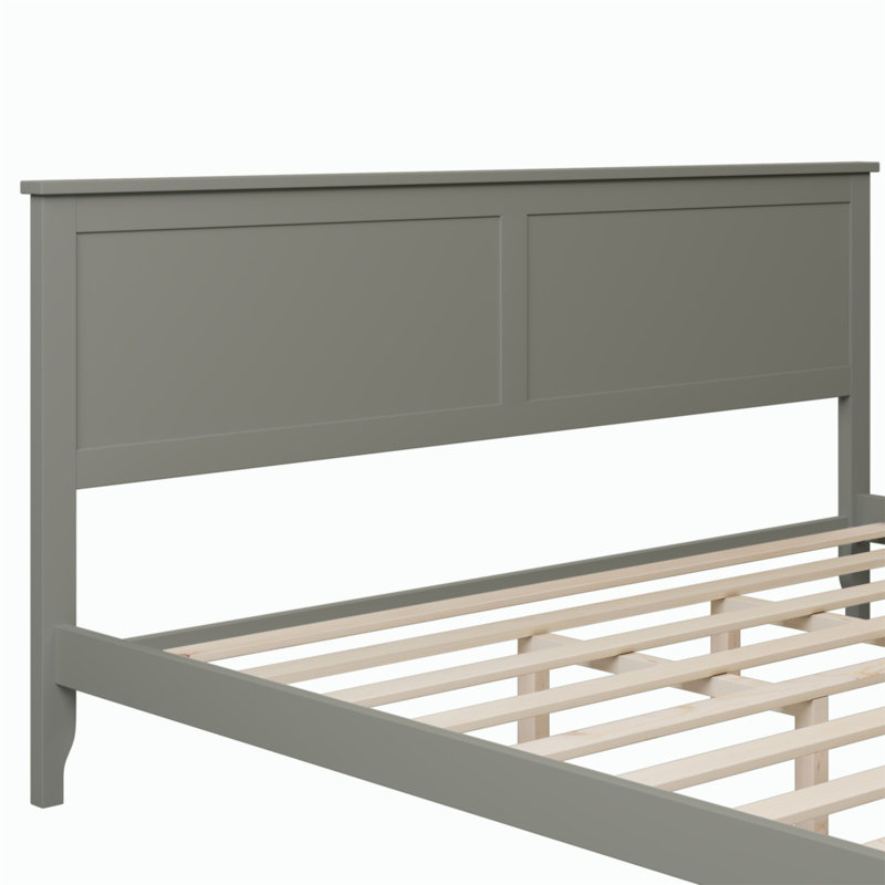 Lit plateforme Modern, Gris, Très grand lit