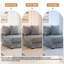 Upholstered Accent Chair with Footstool-675932309