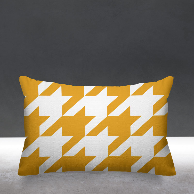 Housse et insert de coussin rectangulaire Eloise, Jaune