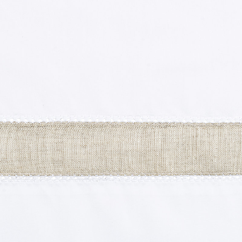 Yves Duvet Cover, White/Light Natural, California King Duvet Cover